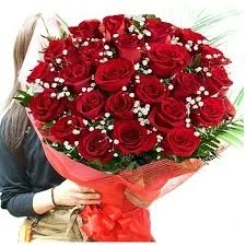 30 Adet Kırmızı Gül Buketi 